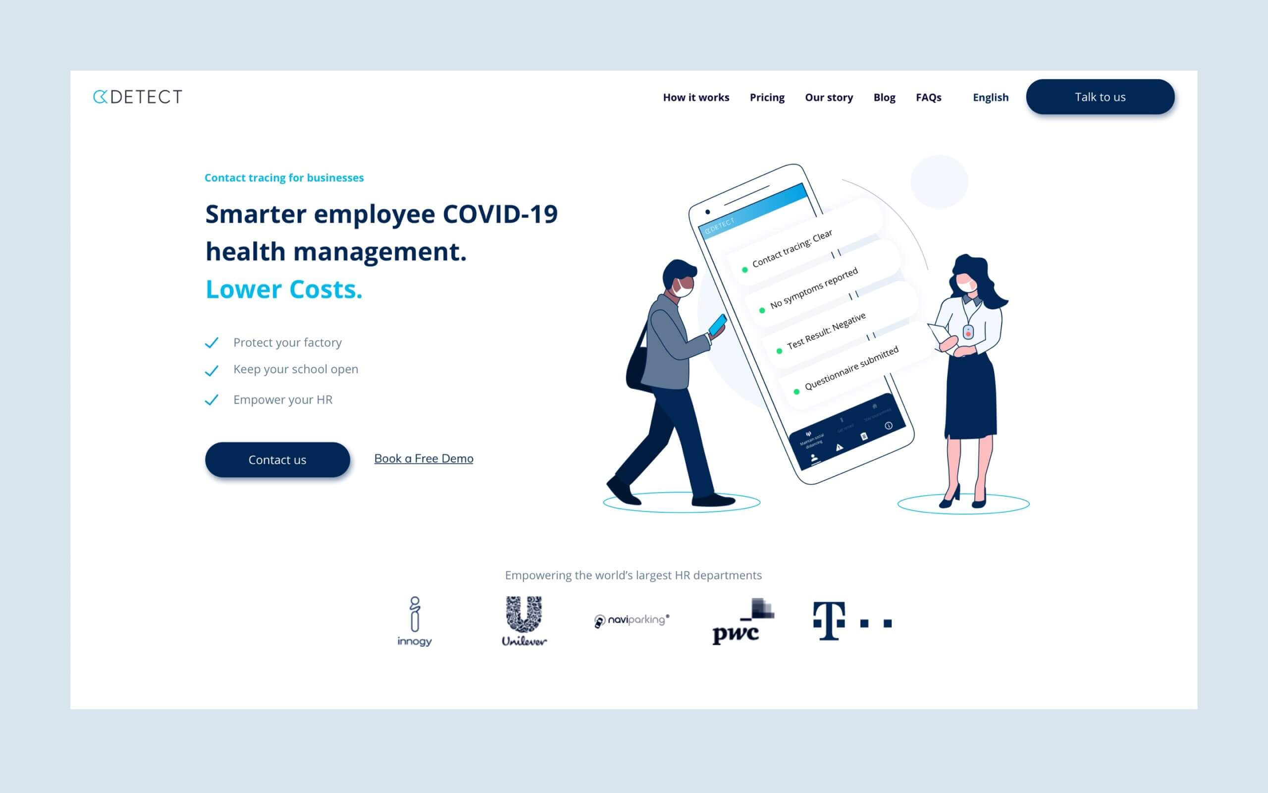 Design and illustration for lead generation landing pages in the health industry